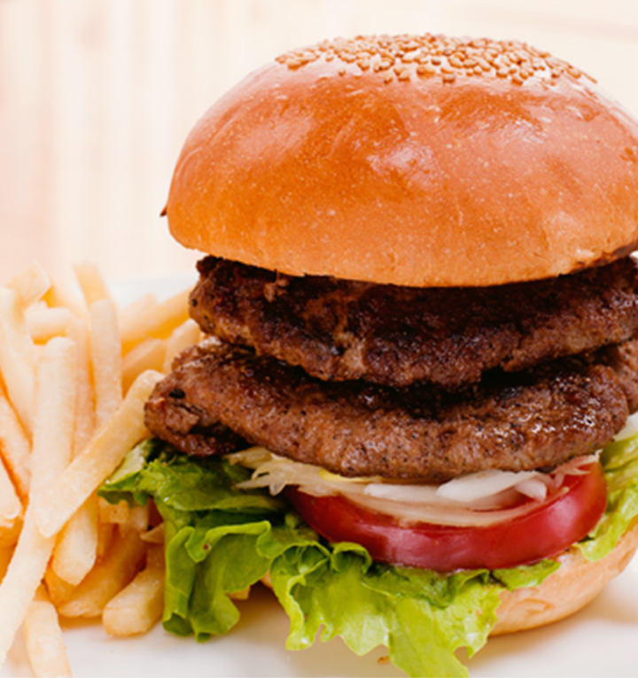 写真：ダブルビーフバーガー